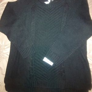 NWT NY Collection black sweater